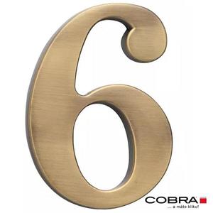 Cislo 3D bronz cesany 6 - 10 cm obraz