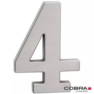 Cislo 3D nikl matny 4 - 10 cm obraz