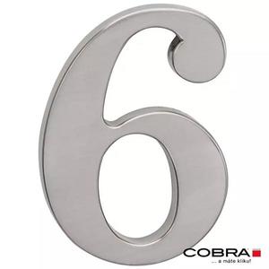 Cislo 3D nikl matny 6 - 10 cm obraz