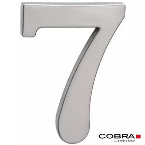 Cislo 3D nikl matny 7 - 10 cm obraz