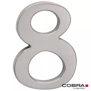 Cislo 3D nikl matny 8 - 10 cm obraz