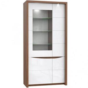 Vitrína Saint Tropez 93cm Dub Sangallo/Bílý 190x92, 7x42 cm obraz