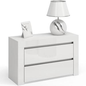 Noční Stolek Deko D2 Max Bílý Lesk obraz