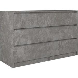 Komoda Karo K120 6 Beton obraz