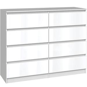Komoda Malwa M8 120 Bílý/Bílý Lesk obraz