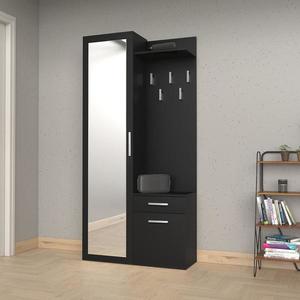 Předsíňová Stěna Duo Černý Mat obraz