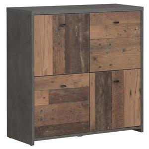Komoda BEST CHEST old wood vin/beton 4D SQNK221-C764 obraz