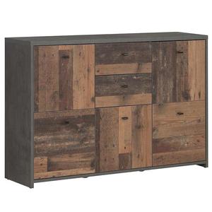 Komoda BEST CHEST old wood vin/beton 5D2S SQNK233-C764 obraz