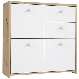 Komoda BEST CHEST dub artisan/bílá 3D2S SQNK223-C804 obraz