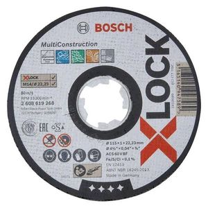 Plochý řezný kotouč multi x-lock 115 mm / 1 mm obraz