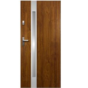 Vchodové dveře Temida SL P55 90L zlatý dub 2070x1000x55 mm obraz