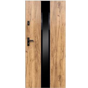 Vchodové dveře Neptun P55 90L dub sonoma černá inox/grafitová 2070x1000x55 mm obraz