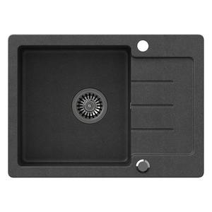 Dřez Johnny 116 Steingran černá 60x44x18, 5 + sifon obraz
