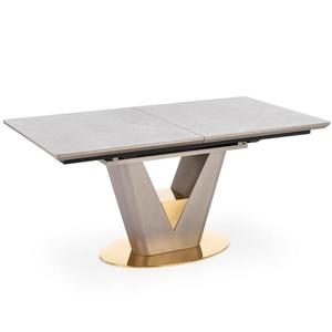 Stùl Valentino 160/200 Popelavý/Jasný – Popelavý/Zlatý obraz