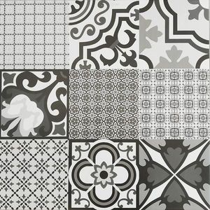 Dlažba Logos Negro Mix 58/58 Rekt. obraz