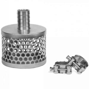 Sací koš ocelový, hadice 38mm 1 1/2"+2X GBS svorky obraz