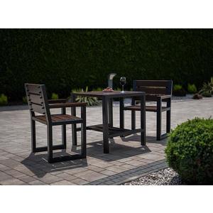 Zahradní souprava Moderní 1 s područkami palisandr 110 cm obraz