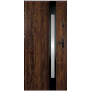 Vchodové dveře Temida S68 90L Ořech 90L/2Z/012/07/OZ obraz