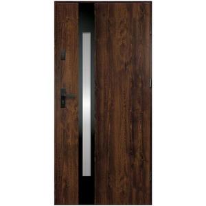 Vchodové dveře Temida S68 90P Ořech 90P/2Z/012/07/OZ obraz