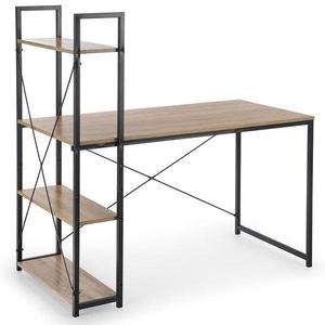 Psací Stůl Narvik b sonoma/Černá obraz