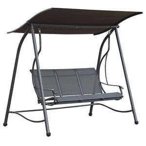 Zahradní houpačka šedá 170x120x200 obraz