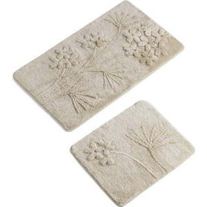 Béžové koupelnové předložky v sadě 2 ks 100x60 cm – Foutastic obraz