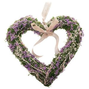 Závěsné srdce se sušenými květy (mech) 30 cm HEA007 obraz
