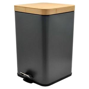 Odpadkový koš hranatý nášlapný víko bambus 20L ftc003c obraz