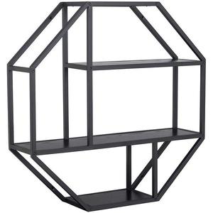 Regál ash black 77x77x20 cm obraz