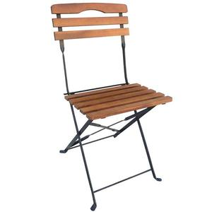 Zahradní dřevěná skládací židle 83x42x44 cm obraz