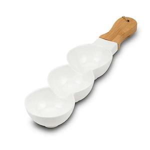 Tác porcelánový bílý obraz