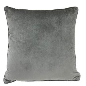 Polštář Velvet plain NL 174-43 45x45 stříbrný/šedá obraz