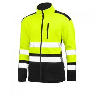 Fleecová mikina fluorescenční s reflexními pruhy XXXL obraz