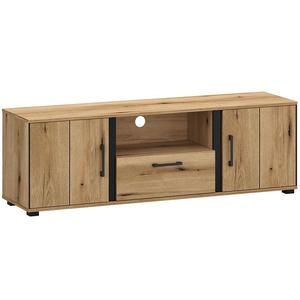 TV stolek Kendal B 2d1s Light + Black obraz