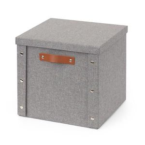 Skládací box šedý 30x28x30 cm obraz