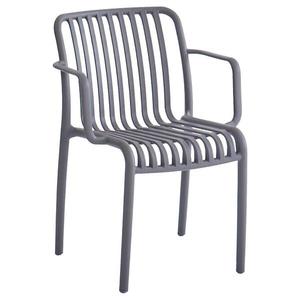 Plastová židle antracit 76x54, 5x54 cm obraz