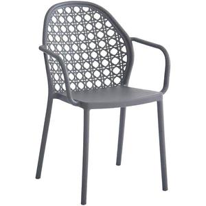 Plastová židle antracit 82x58x54 cm obraz