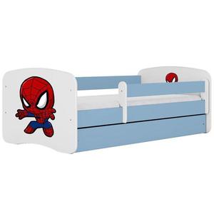 Dětská postel Babydreams+SZ+M modrá 70x140 Spider-man obraz