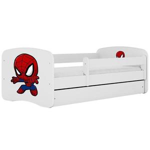 Dětská postel Babydreams+SZ+M bílá 80x180 Spider-man obraz