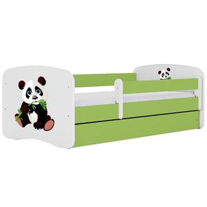 Dětská postel Babydreams+SZ+M zelená 70x140 panda 2 obraz