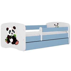 Dětská postel Babydreams+SZ+M modrá 80x180 panda 2 obraz