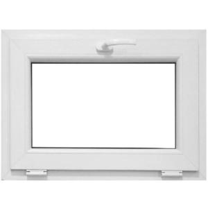 Okno sklápěcí 86, 5x53, 5 bílá/antracit/2-panely obraz