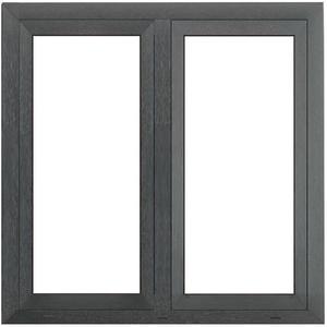 Okno symetrické 146, 5x143, 5 bílá/antracit/2-panely obraz