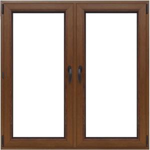 Okno symetrické 146, 5x143, 5 zlatý dub /3-panely obraz