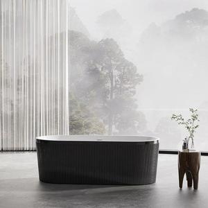 Volně stojici vana Lux Black 170x80x58 obraz