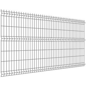 PLOTOVÝ PANEL 3D 1230X2500CM, DRÁT 4, 0MM - ANTRACIT, RAL7016 obraz