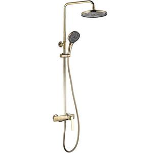 Sprchový set s termostatem Rea Tom kartáčované zlato 82-120 cm obraz