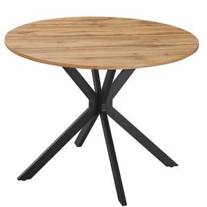Stůl Flint 12516 100x100 přírodní/černá obraz