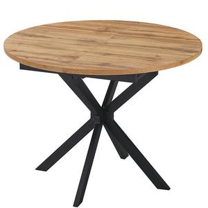 Rozkládací stůl Flint 100-135x100 přírodní/černá obraz