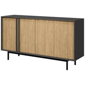 Komoda 160 Alsy 6 olejovaný dub/antracit obraz